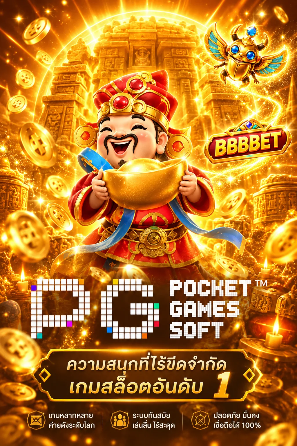 เกมทดลองค่าย PG Soft บน BBBBET